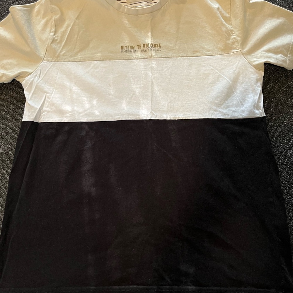 Paper Denim & Cloth Black and White Short Sleeve Tee